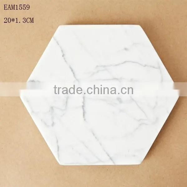 Natural Stone Table Tea Plate Marble Coaster photo-2
