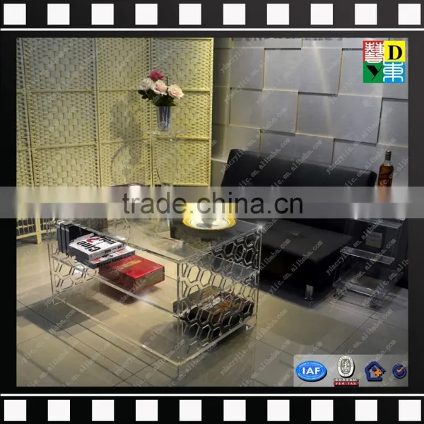 Clear Acrylic Sofa Table PMMA Living Room Table Glass Coffee Table From China Manufacturer photo-4