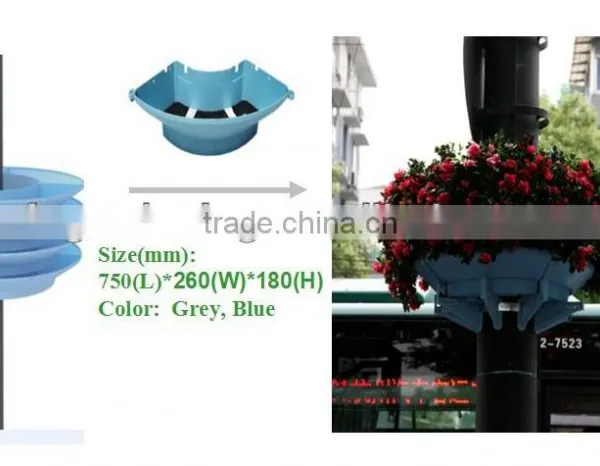 SOL Durable Self-watering Grow Pots Lamp Post Green Modular Vertical Planter photo-4