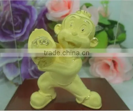 Retail Gold Plated Chinese Zodiac Monkey Character for Souvenir Gift photo-2