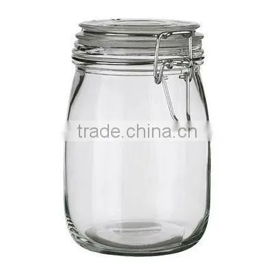 Clear Food Grade Glass Jar With Lid photo-5