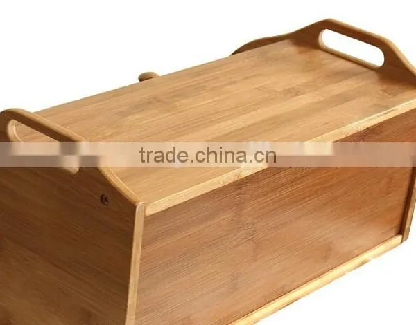 Bamboo Bread Box,kitchen Bread Box,wooden Bread Box photo-2