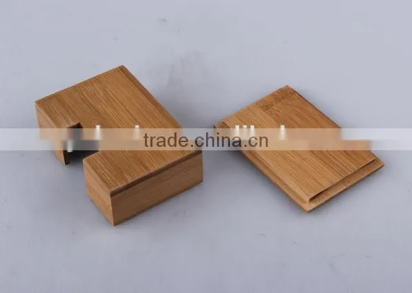 Separable Rectangular Bamboo Name Card Box photo-3