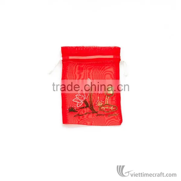Embroidery Silk Coin Bag, Handmade in Vietnam, Many Unique Pattern photo-5