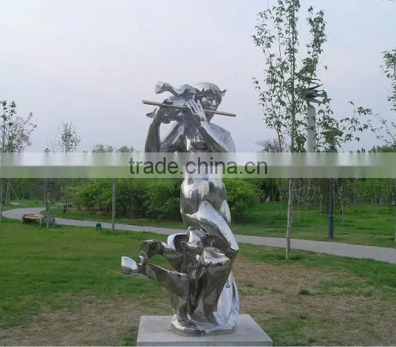 Stainless Steel Sculpture Naked Women Sitting on Ground Hebei Manufacturer photo-4