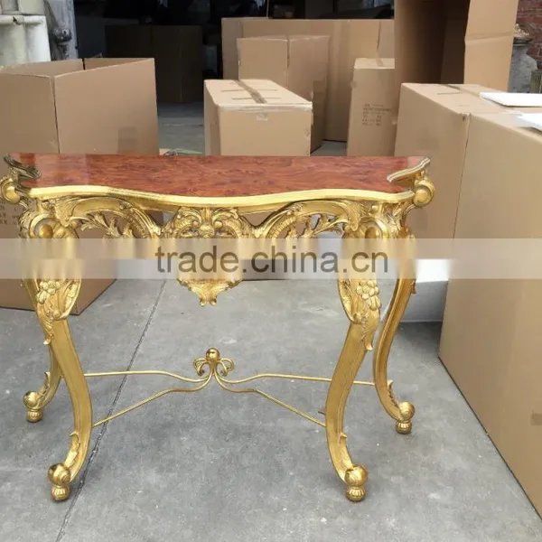 Hot Sales Living Room Furniture Console Table With Solid Wood Framed Mirror With Metal photo-5