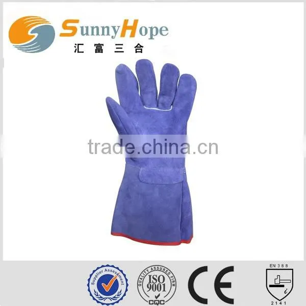 Sunnyhope Good Quality Cheaper Welding Goat Leather Gloves Work Glove En388 photo-3