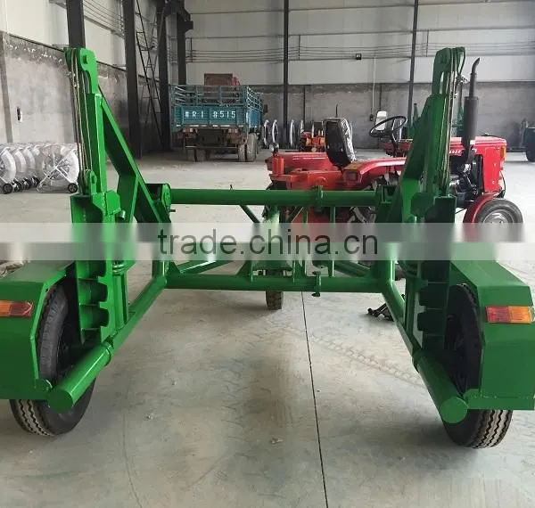 China 10T Hydraulic Cable Drum Trailer Best Seller / 3-10T Cable Reel Laying Tools Manufacturer photo-5