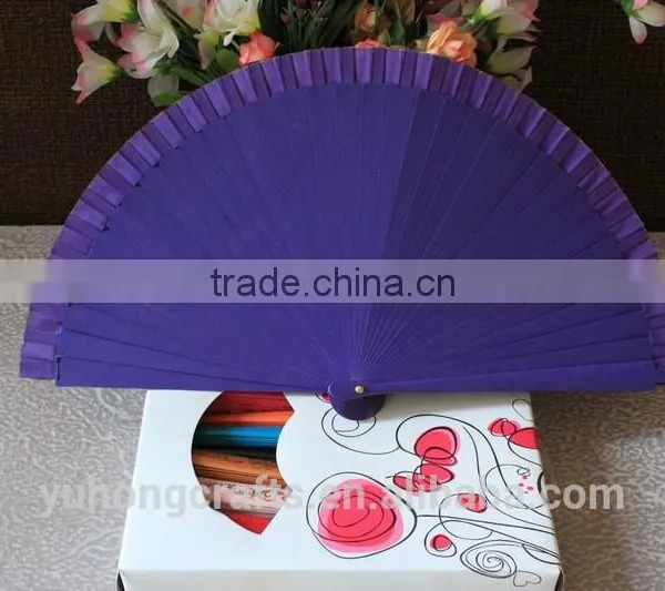 Paintedd Spanish Fan With Wood Ribs photo-3