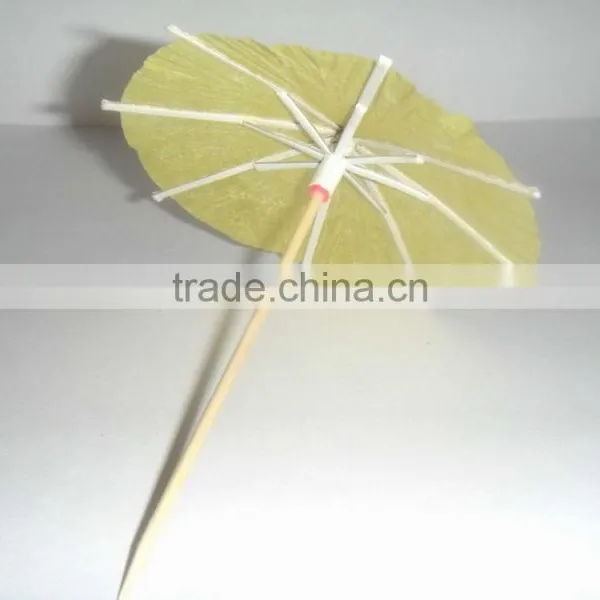Solid Color Small Paper Cocktail Umbrella Sticks photo-5