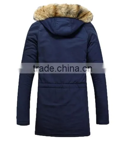Unisex Fur Collar Coat Women and Men 2016 Winter Jacket photo-2