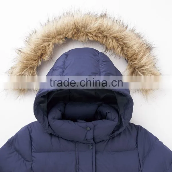Girls Fake Fur Hood Warm Padded Coat photo-4
