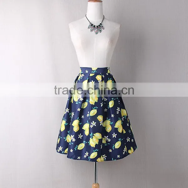 Z&M Floral Skirt High Waist Skirt Lady Skirt Lady Skirt photo-2