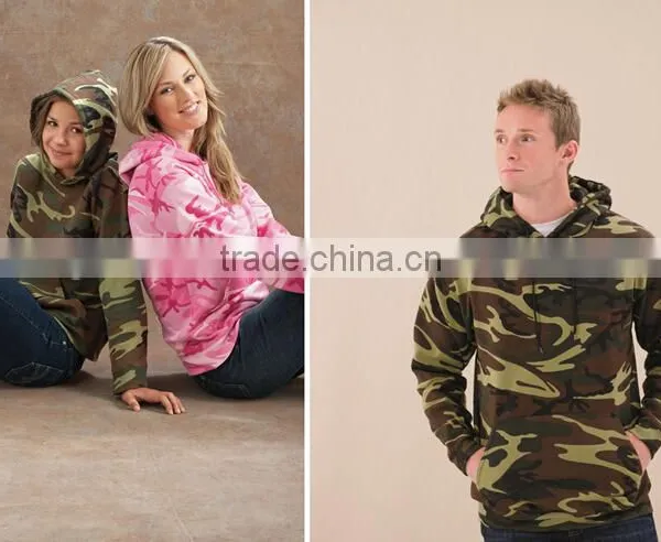 Wholesale Camo Fleece Hoodie Sweatshirt With Kinds of Colors photo-3