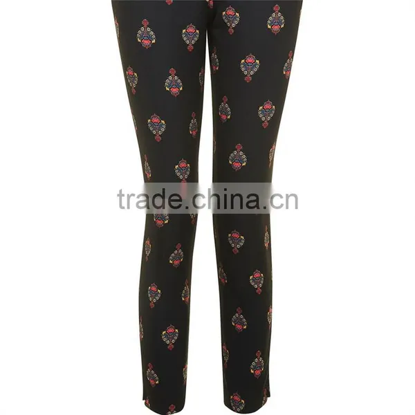 Cool Pattern Printed Hot Girt Sexi Photo Slim Fit Cigarette Harem Pants photo-6