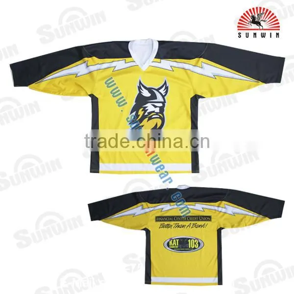 Hockey Jersey Black and Gold photo-2