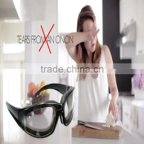 Best Promotion Onion Tear Free Glasses Onion Goggles Chopping Eye Glasses Built In Sponge Kitchen Slicing Eye Protect Tools photo-6