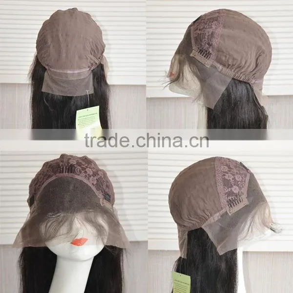 High Quality Body Wave Natural Black Brazilian Human Hair Lace Front Wig photo-6