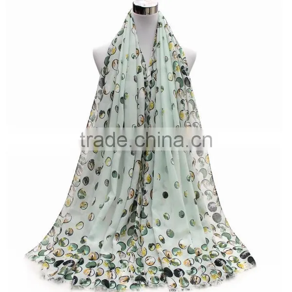 China Factory Heart Print Scarf Women Hijab photo-6