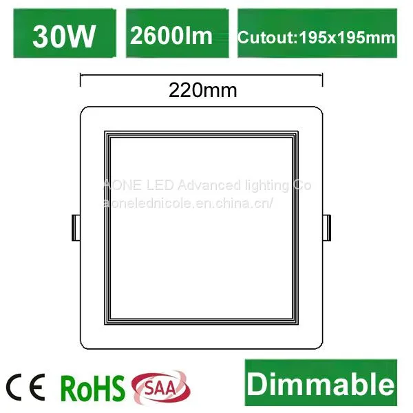 2017 Hot Wholesale PC Lighting Led Downlight Landlite Light Lamp 2600lm 30W Led Downlight photo-2