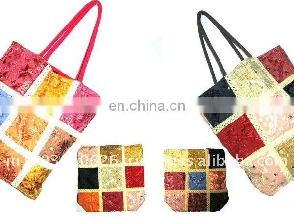 Embroidered Patchwork Hand Bag photo-2