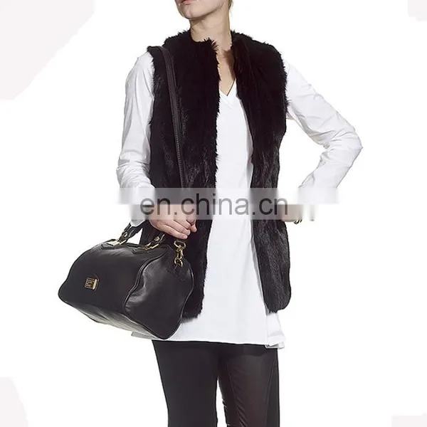 China Manufacturer Wholesale Fashion Rabbit Fur Vest