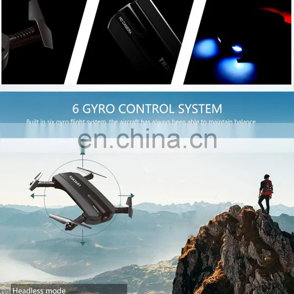 2.4G Foldable Mini Pocket R/C Drone With Wifi Camera and Light photo-4