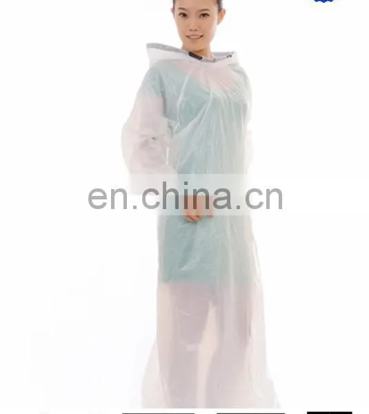 Clear Cheap Disposable Waterproof Plastic Raincoats photo-2