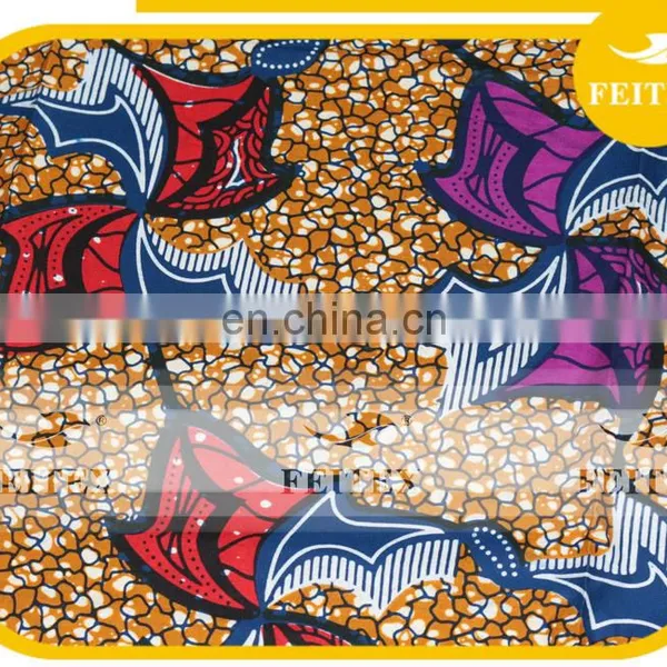 New Design 100% Cotton Wax Print Fabric for Africa Market Season Real Wax