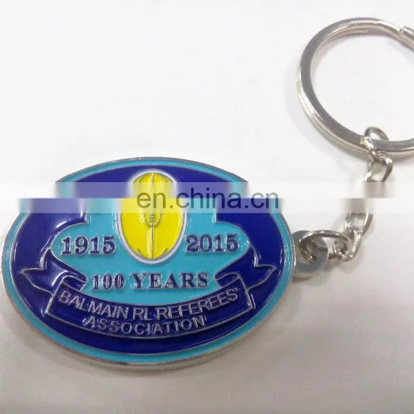 Zinc Alloy Casting Shiny Silver Plated Key Chain Customized Membership Key Chain With Specific Logo photo-2