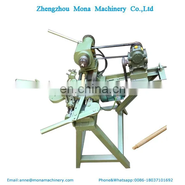 High Efficient Thread Wooden Broom Handle Threaded Wooden Shovel Handle Wooden Brush Handle Making Machine photo-5