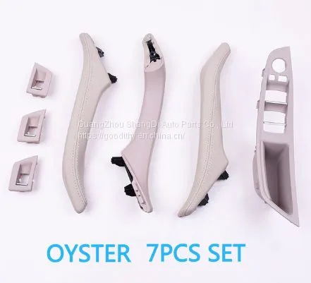 7 Colors 7PCS RHD Right Hand Driver Interior Door Quality Leather Pull Handle Set for BMW 5 Series F10 520 523 525 528 530 535 photo-3