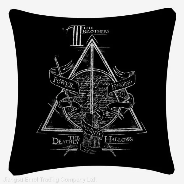 Decorative Harry Style Cushion Cover Cotton Linen Pillowcase photo-2