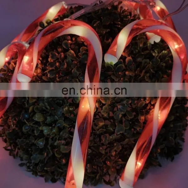 Battery Powered 3D Candy Cane Christmas Crutch Fairy LED String Light Party Light photo-6