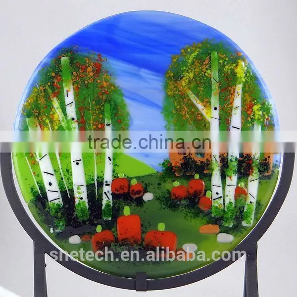 Fused Glass as Interior Wall or Ceiling Decoration photo-5