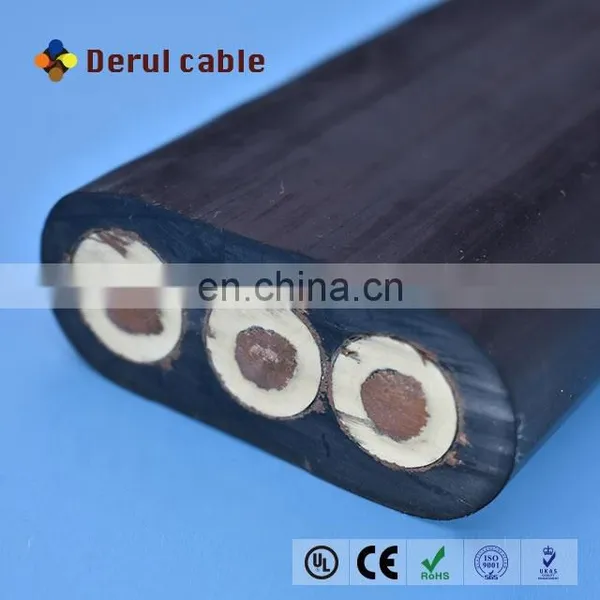 Rubber Sheathed YFFB Flat Reel Cable for Crane Protective Sheath Cable photo-2