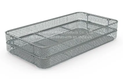 Wire Mesh Screen Baskets Stainless Steel Instrument Trays photo-3