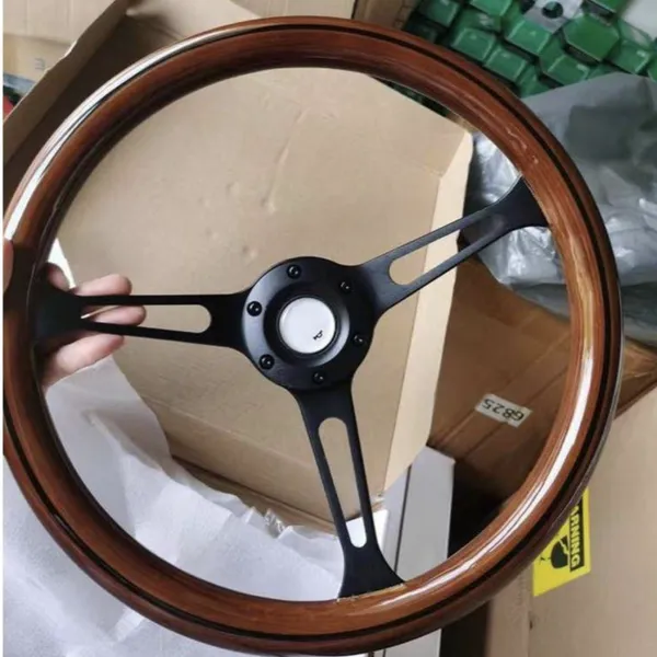 Wooden Material Steering Wheel 15'' ø380mm With Good Quality photo-2