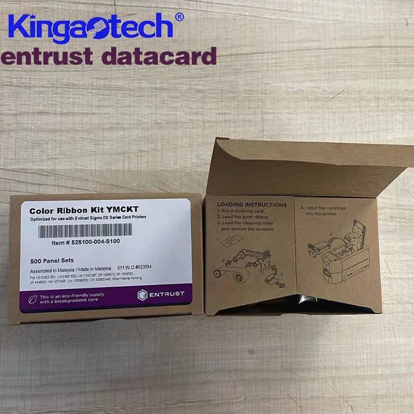 Entrust Ds3 id Card Printer, Tongma Color Ribbon 525100-004-s100, 500 Prints