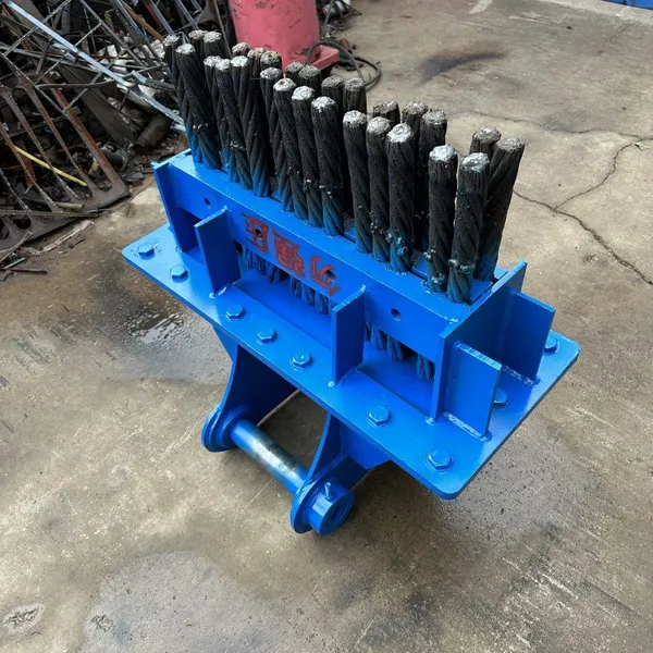 Excavator Attachment Steel Brush, Tunnel Invert Cleaning Three-row Four-row Custom Factory photo-5
