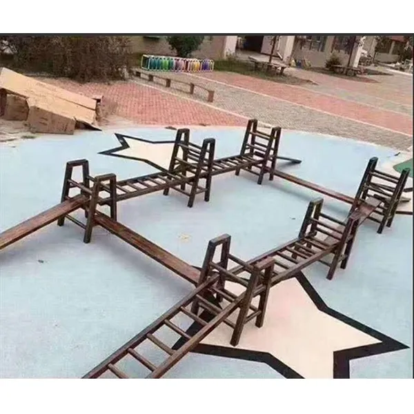 Outdoor Balance Cylinder Combination Game Physical Training Equipment for Kindergarten Children, Including Climbing Frames and Square Boxes for Sensory Integration Training photo-3