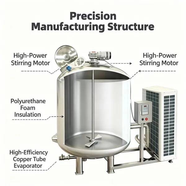 Vertical Milk Cooling Tank photo-2