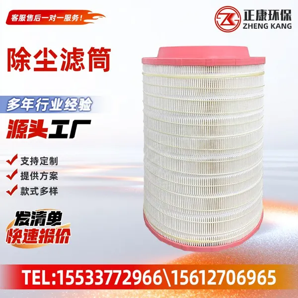 Dust Filter Cartridge Pleated Air Filter Cartridge Industrial Dust Collector Filter Cartridge For Powder Dust Removal photo-3