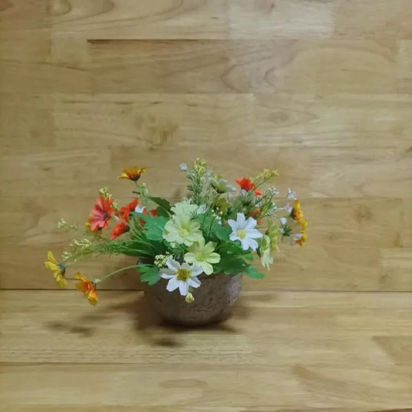 Eco-Friendly Molded Pulp Tabletop Planter, 12cm Diameter, 120g/m2 Density, Stackable for Storage photo-5