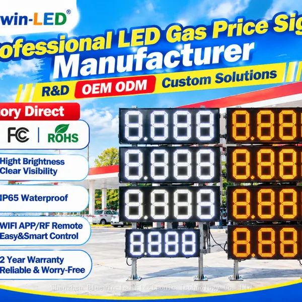 POS System Compatible Automatic LED Gas Price Display Board