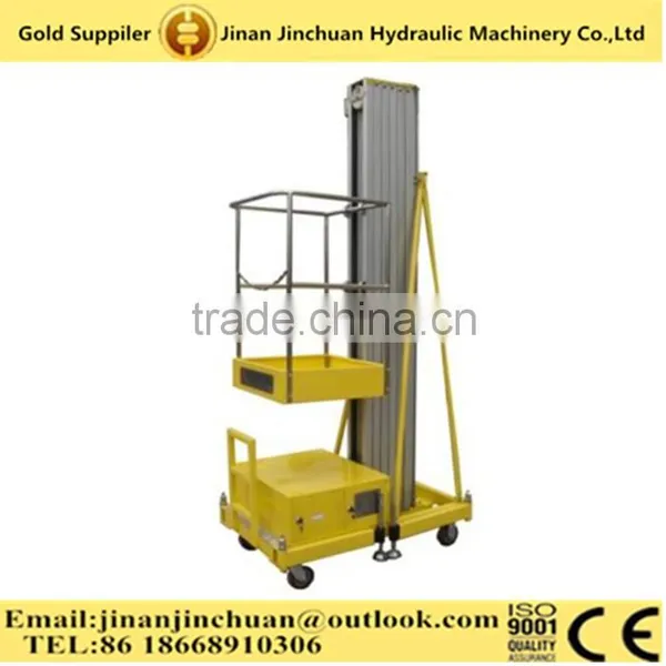 Hydraulic One Mast Aluminum Alloy Lift Platform/single Column Aluminum Alloy Lift Platform photo-4