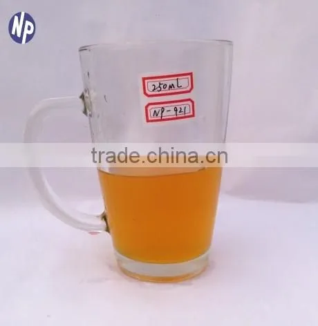 300ml Clear Pint Glass Beer Mug With Handle photo-2