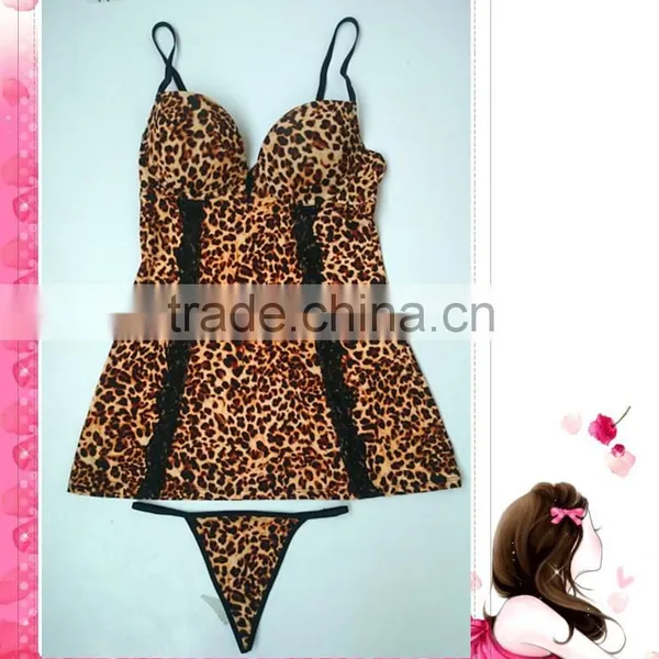 Sexy Animal Printed Lingerie, Sexy Babydoll photo-4