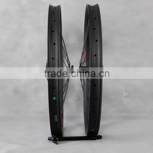 29 Plus Carbon Fat Bike Wheels 2015 New 29er Mtb Wheels 26er Fatbike Wheelset 50MM WIDTH DOUBLE WALL HOOKLESS TUBELESS COMPATIBL photo-6
