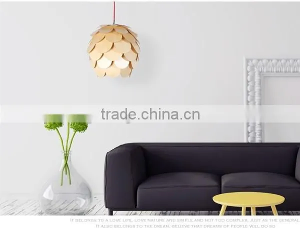 Modern Creative Style Elegant Wooden Pendant Lamp/lighting JK-8005B-32 LED Pendant Light photo-2